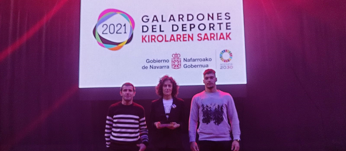 Recibimos el premio al mejor servicio deportivo de los Municipios y Mancomunidades de Navarra