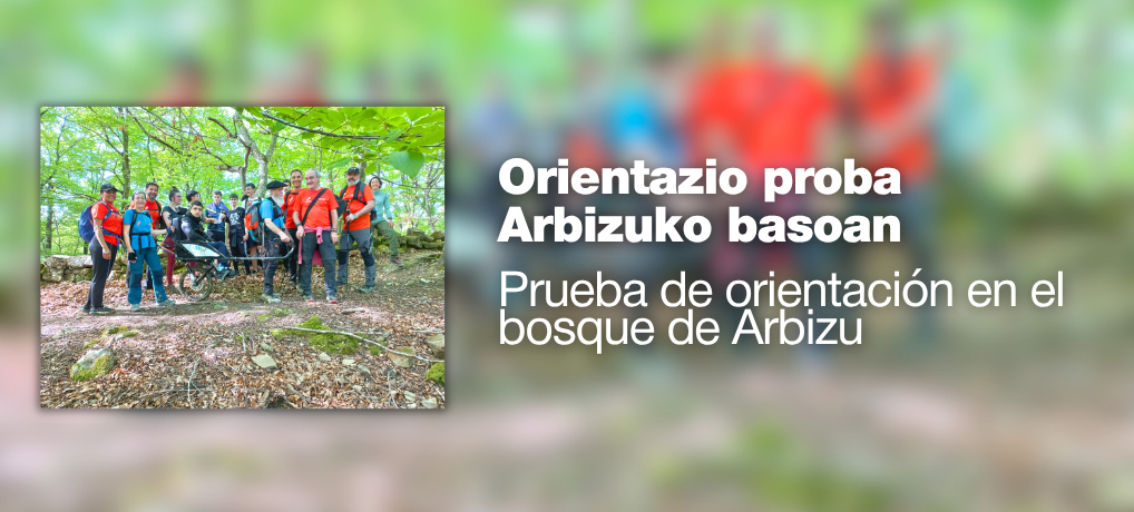 Orientazio Proba egin dute Arbizuko basoan 122 ikaslek