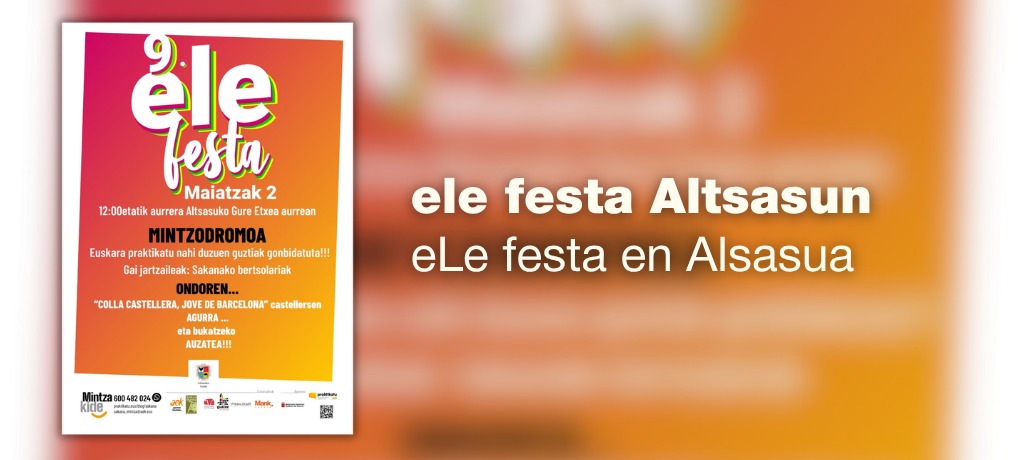 Altsasuk 9. Ele Festa hartuko du maiatzaren 2an