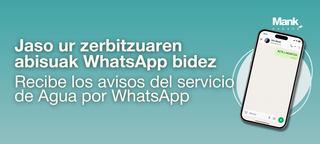 Ba al zenekien ur-zerbitzuaren abisuak WhatsApp bidez jaso ditzakezula?
